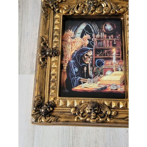 Alchemy Carta plastic photo frame skull Halloween skeleton wizard satan devil ho - Picture 2 of 13
